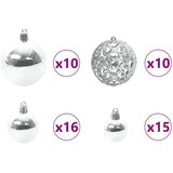 vidaXL Božićno drvce s 300 LED svjetlima s stalakom Crna 240 cm PVC | shoptok.hr