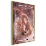  Slika - Space Flamingo (1 Part) Vertical 60x90 U prirodnom drvenom okviru | shoptok.hr