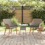  Vrtna stolica s jastukom 2 pcs Crna 62,5 x 55 x 82 cm poliratan | shoptok.hr