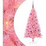 vidaXL Božično drevo med 150 LED z stojalom Roza 150 cm PVC, (5000066973) | Shoptok.si