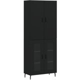 Maison Chic Visoka Komoda - Predalnik črna 69,5x34x180 cm inženirski les, (21717411) Cene