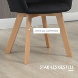  Blagovaonske stolice set od 2 moderni dizajn baršunasti izgled kaučukovo drvo 54x57x80 cm crna | shoptok.hr