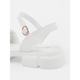 GOODIN White platform sandals | Shoptok.si