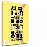  Motivacijska slika na platnu Ask yourself (moderne slike z) | Shoptok.si