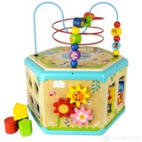 Tooky Toy Velika Drvena aktiviti kocka 7u1 cene