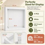 JMIATRY 4x 3D okvir za slike 20×20cm | Shoptok.si