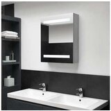  VIDAXL LED kopalniska omarica z ogledalom betonsko siva 50x1 | Shoptok.si