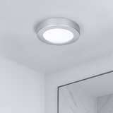 solight WD240-S - LED panel 2u1 LED/12W/230V 3000/4000/6000K prečnik 17 cm IP54 srebrni | Eponuda.com