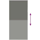 vidaXL Rolo zavjesa Blackout siva 100x210 cm Širina tkanine 95,7 cm | shoptok.hr