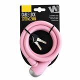 Wag spiralna sajla za zaključavanjesilicon ø 12 - roze Cene