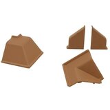KANTOFLEX Set pribora zakrivljeni elementi (Rjave barve, 6 -del.) | Shoptok.si