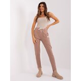 RELEVANCE Sweatpants-RV-DR-8370-1.57P-dark beige Cene