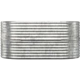  Povišena vrtna gredica od čelika 152x80x68 cm srebrna | shoptok.hr