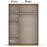 Modern Living Omara S Klasičnimi Vrati Voyager, Barva Hrasta, Bela | Shoptok.si