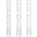 vidaXL Kružne gabionske gredice 3 kom pocinčani čelik Ø 30 x 200 cm | shoptok.hr