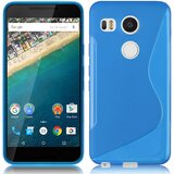  Gumijasti / gel etui S-Line za LG Nexus 5X - modri Cene