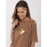 Calimera T-shirt-CLM-TS-1017.03-light brown | Shoptok.si