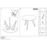Molarem Home stol TETIS - MDF + furnir | shoptok.hr