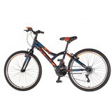 Explorer Bicikl junior 24 spy 24" 13" v-brake 18 brzina 132-155cm (xs) crno narandžasti | Eponuda.com