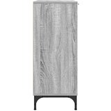 vidaXL Strani šal Siva sonoma 89.5 x 33 x 82 cm Konstruiran les | Shoptok.si