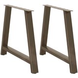  Noge za blagovaonski stol A-oblika 2 kom 100 x (72-73) cm Čelik - Prirodna 100 x (72-73) cm 1 | shoptok.hr