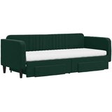  Dnevni krevet na razvlačenje tamnozeleni 80 x 200 cm baršunasti | shoptok.hr