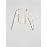 Reserved - Strukirani top - bijela | shoptok.hr