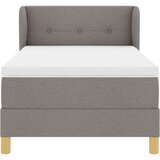  Krevet s opruga kutije Sivo-smeđa 90 x 190 cm tkanina | shoptok.hr