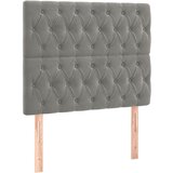 Maison Chic Posteljno vzglavje - Vzglavna omarica 2 kosa svetlo sivo 100x7x78/88 cm žamet, (22077247) | Shoptok.si