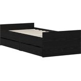  Krevetna konstrukcija Crni hrast 90 x 200 cm Konstruirano drvo | shoptok.hr
