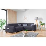 Miuform Antracitno siva sklopiva/s prostorom za odlaganje kutna garnitura (s desnim kutom/u obliku slova L) Classy Sophie – | shoptok.hr