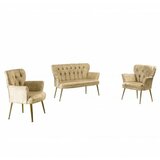 Atelier Del Sofa sofa i dve fotelje paris gold metal light brown cene