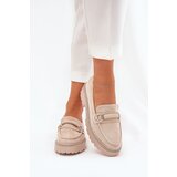 Boto Women's Moccasins Decorated with Rhinestones Beige Patina | shoptok.hr
