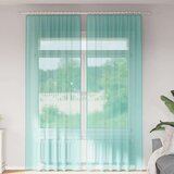 vidaXL Voile zavjese s džepovima za šipke 2 kom tirkizne | shoptok.hr