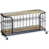 Maison Chic TV omarica - TV stojalo - Televizijska omarica trden mangov les 100x40x45 cm, (21702351) | Shoptok.si