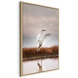  Slika - Autumn by the Lake (1 Part) Vertical 60x90 U prirodnom drvenom okviru | shoptok.hr
