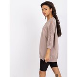RUE PARIS Blouse-RV-BZ-7557.01-dark beige | shoptok.hr