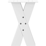  Noge za stolić u obliku slova X 2 kom bijele 28x(42-43) cm | shoptok.hr