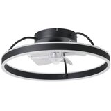 Eglo 35193 - LED RGBW prigušiva stropni ventilator MALINSKA LED/36W/230V crna + daljinski upravljač | Eponuda.com