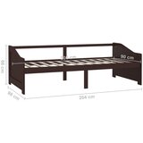  Trosjed / dnevni ležaj tamnosmeđi 90x200 cm od masivne borovine | Eponuda.com