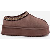 VINCEZA Low suede snow boots for women with embroidery on platform | shoptok.hr