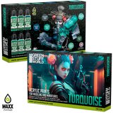 Green Stuff World Paint Set - Turquoise (Box x6) | Eponuda.com