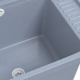  Umivaonik za zidnu montažu sivi 50x35x24 cm od smole | shoptok.hr