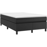  s oprugama i madracem crni 120 x 200 cm od umjetne kože | shoptok.hr