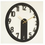 WALLXPERT APS114 Zidni sat, 48x48cm, Crni | Eponuda.ba