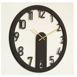 WALLXPERT mood metal wall clock APS114 black zidni sat