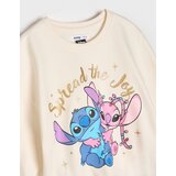 Sinsay Pamučna majica s printom Stitch | shoptok.hr
