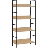 Police za knjige s 4 razine boja hrasta 60x27,6x124,5 cm drvene | shoptok.hr