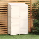  Vrtno spremište bijelo 102 x 52 x 174,5 cm od masivne jelovine | shoptok.hr