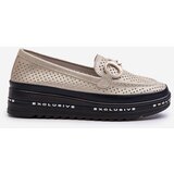 S. BARSKI Women's Leather Shiny Platform Moccasins with Decoration S.Barski | Shoptok.si